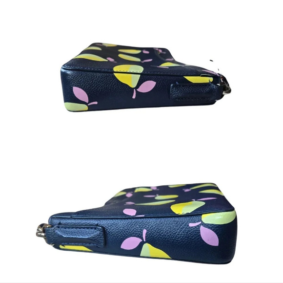 Kate Spade Margaux Lemons Convertible Crossbody Navy Blue Purse - Picture 8 of 11